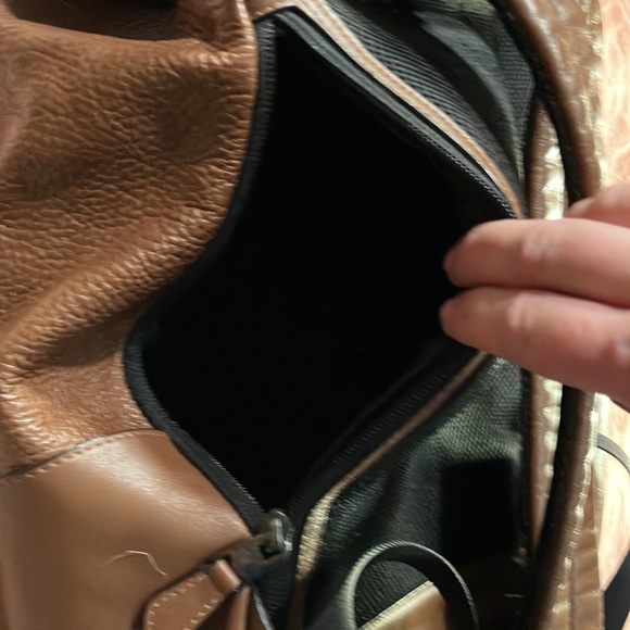 Men’s brown leather coach backpack - Picture 15 of 16